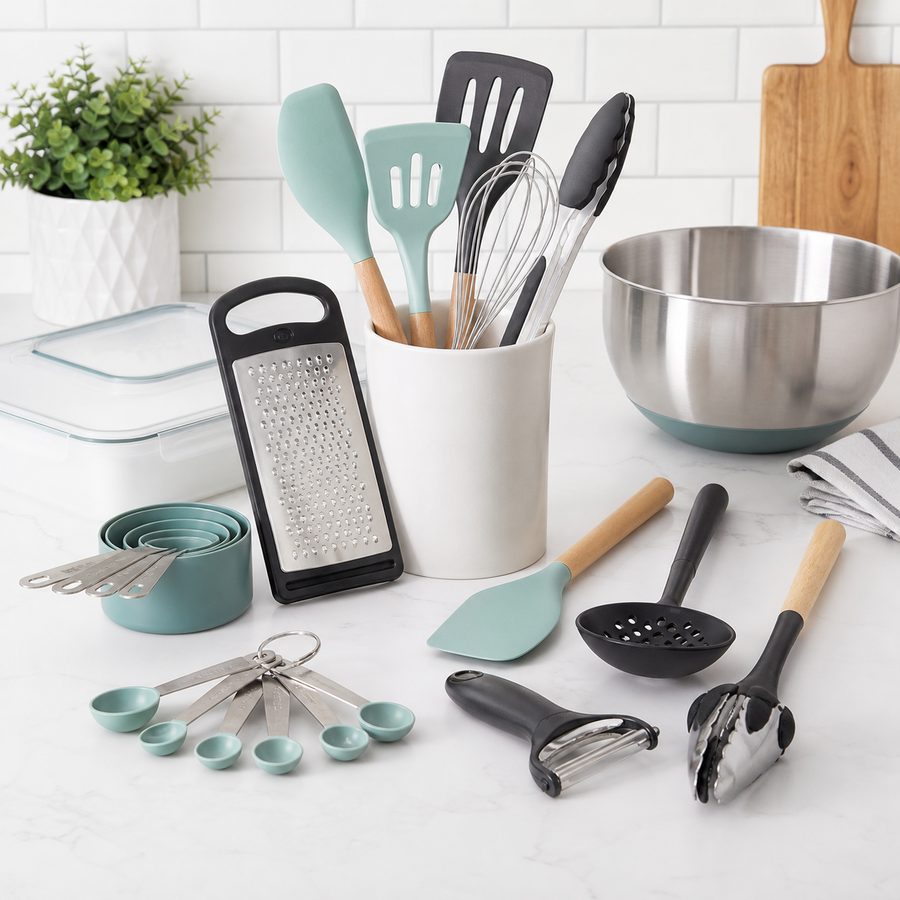 Kitchen tools and gadgets assortment